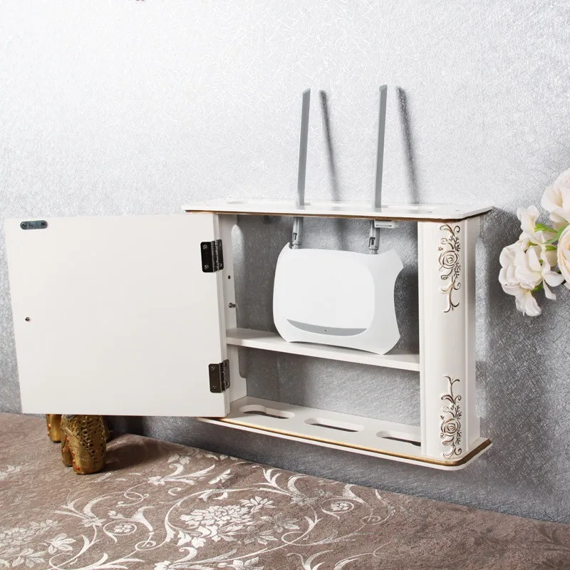 Nordic router storage box, light cat hub information box, weak current box, decorative shelter frame, wall hanging
