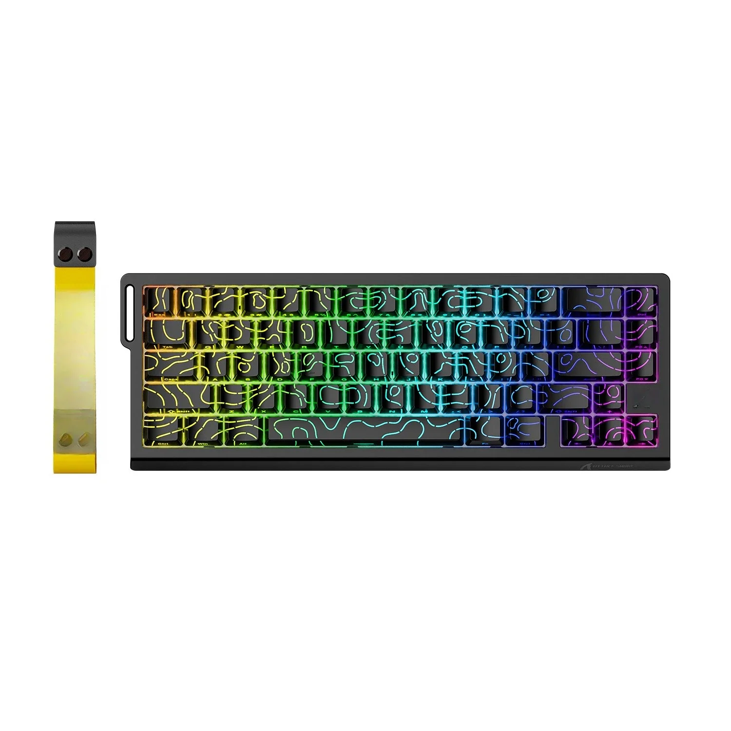 

Mechanical keyboard, contour, side engraving, wired RGB gaming RT adjustable keystroke, low latency