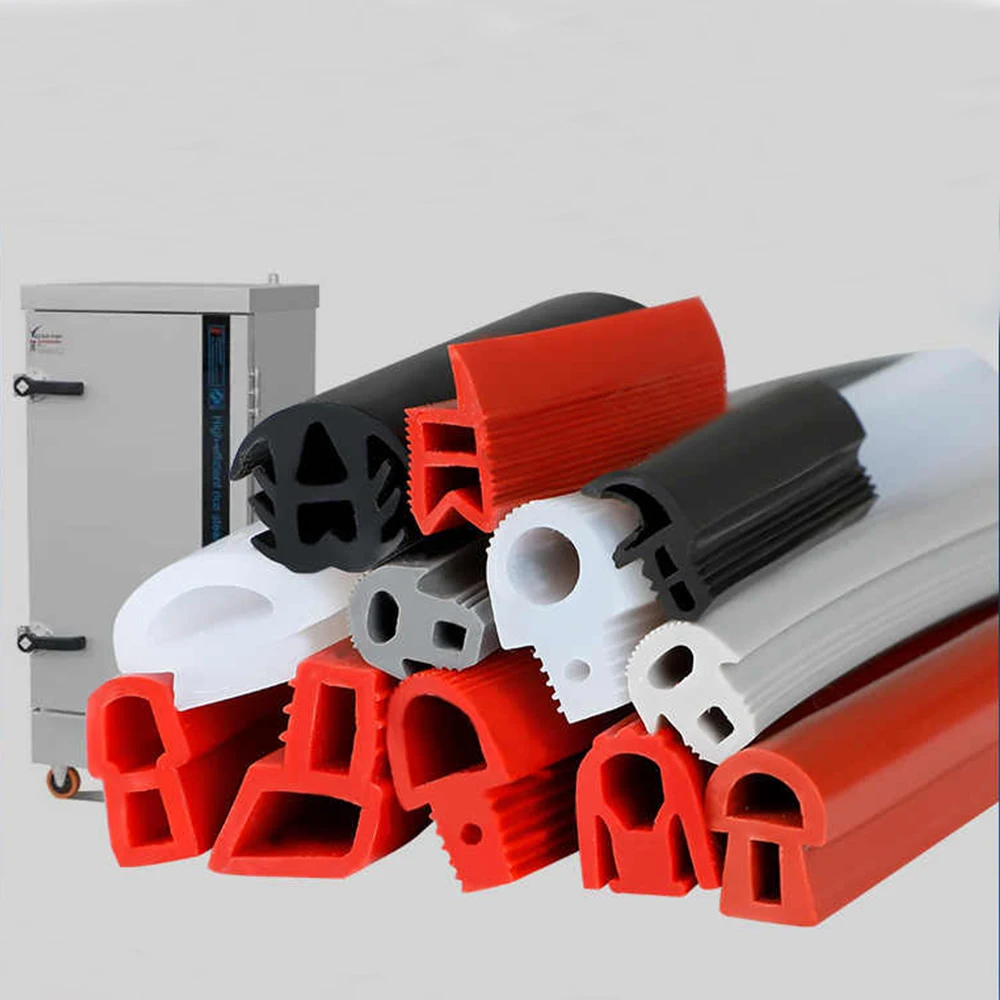 1-8M T-Shaped Sealing Strip Oven Cabinet Door High Temperature Resistant Silicone Strip Waterproof Dustproof And Anti-Collision view 2
