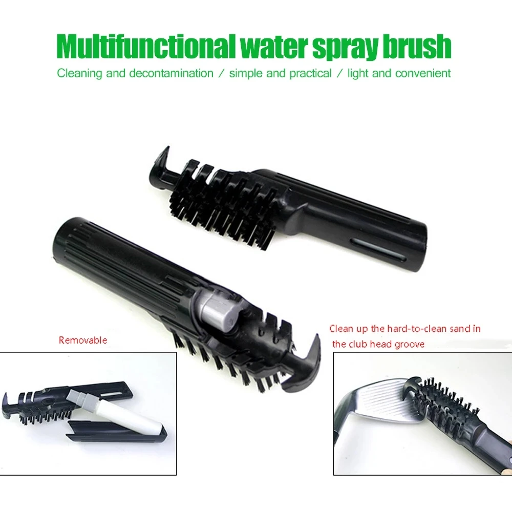 1pcs Golf Club Spray Brush with Detachable Spray Bottle Water Brushes, 2-in-1 Golf Brush Groove Cleaner Kit, Durable Cleaning To