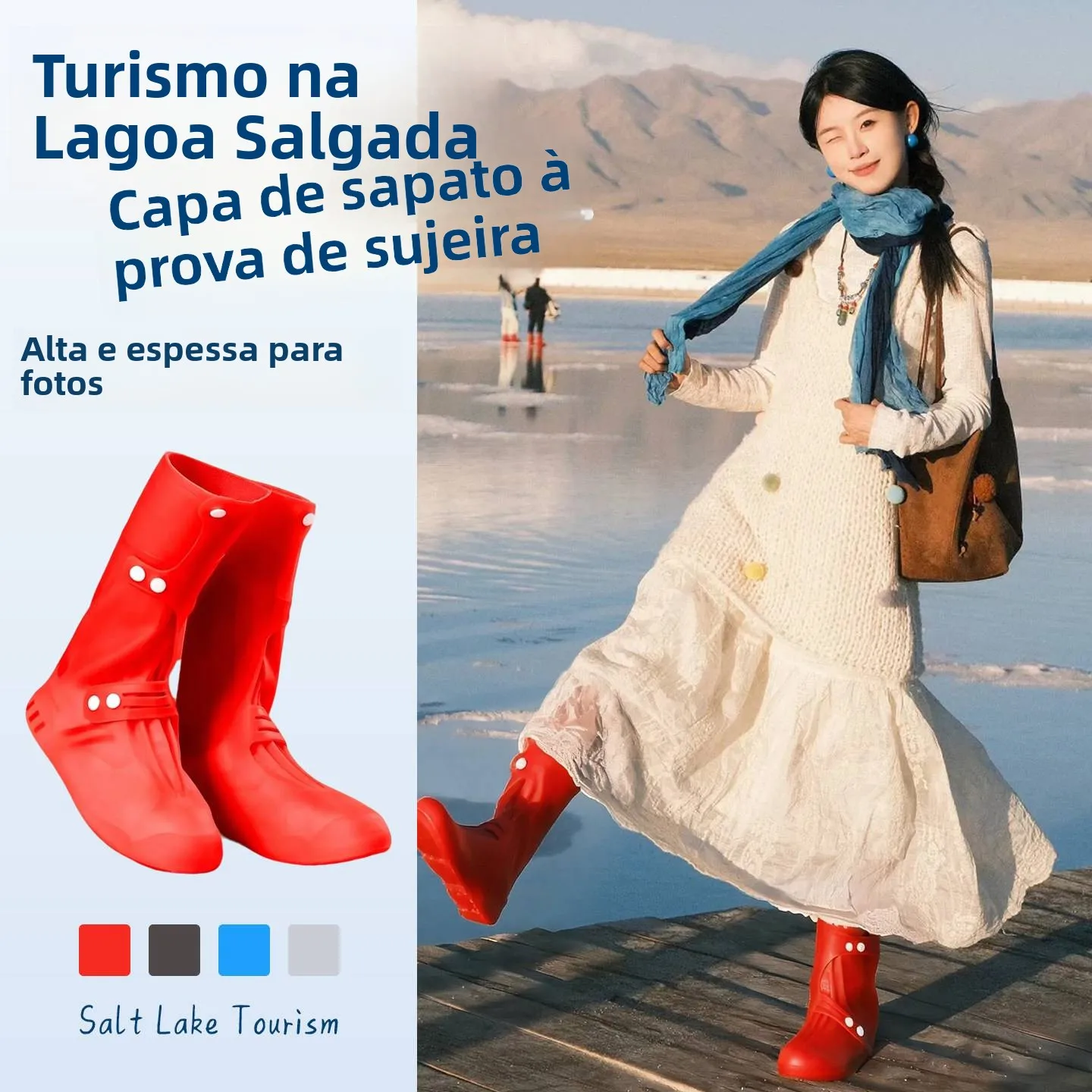 couvre-chaussures-impermeables-a-glissiere-couvre-pieds-de-randonnee-epaissis-et-resistants-a-l'usure-pour-les-voyages-au-lac-de-sel-grande-valeur-esthetique