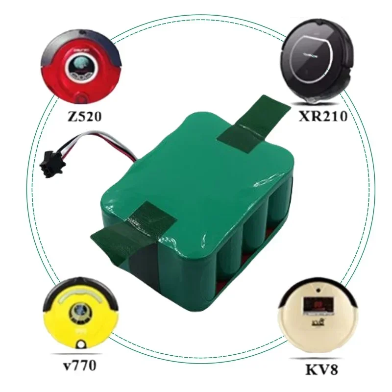 SC 14.4V Ni-MH Battery 3800-12800mAh｜For KV8 XR210 XR510 XR210A XR210B XR510B XR510C Robot Vacuum
