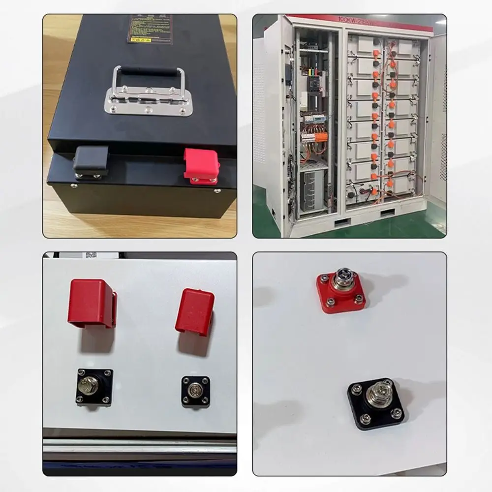 

2Pcs 200A Lithium Battery Terminal Block Energy Inverter Universal Battery Power Terminal Safe All-Copper