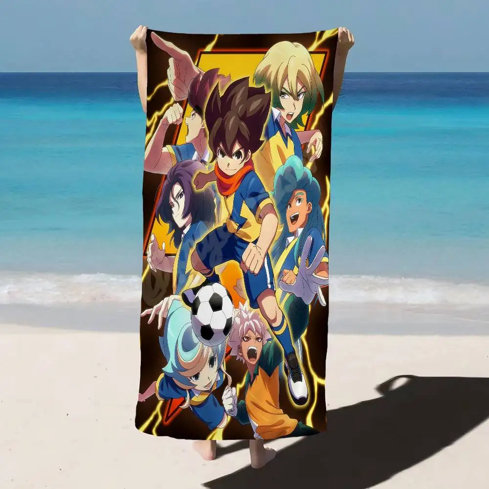 Inazuma Eleven Anime Microfiber Beach Towel Absorbent Quick dry Soft Yoga Swimming Resort Mountain Climbing Towel
