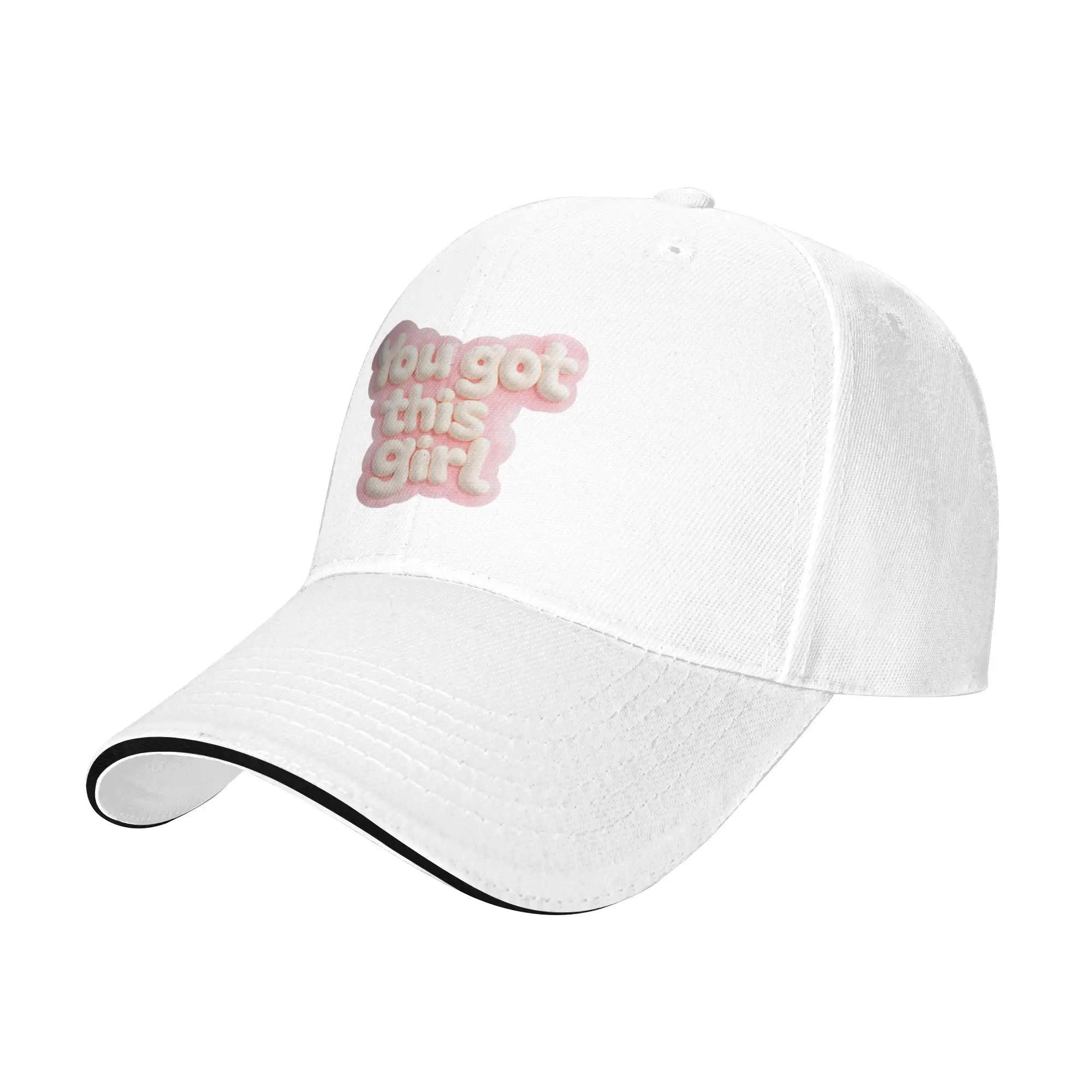 You Got This Girl   Motivational Bubble Letter Sticker Gift For Children Men Women A Baseball Cap Hat