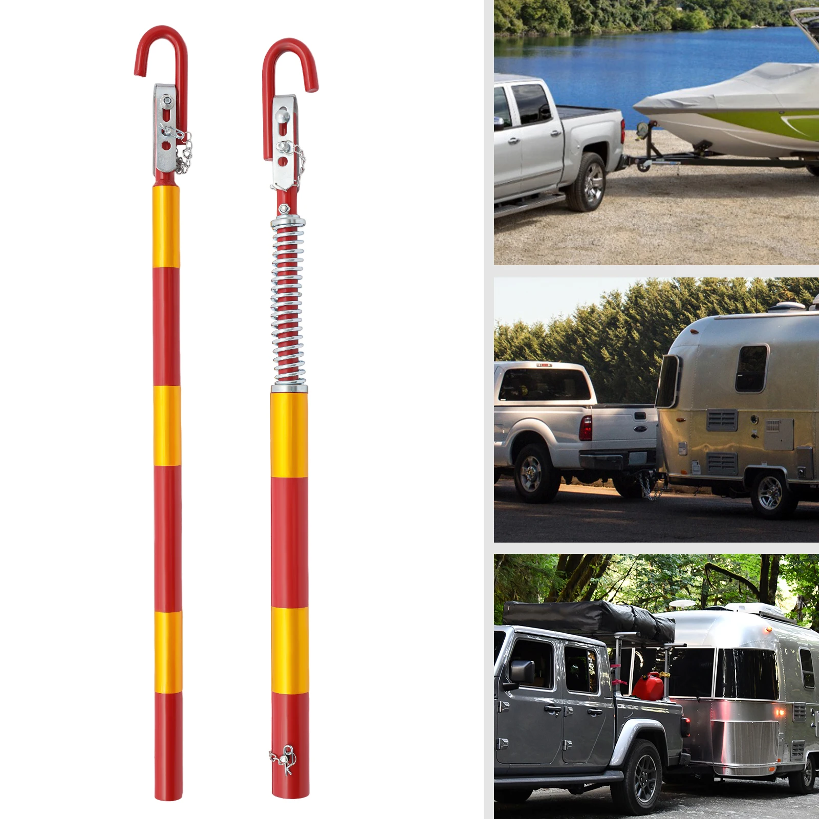 5000kg 5 Ton Steel Towing Bar Pole Recovery Tow Pole For Car Van Truck Tow Pole