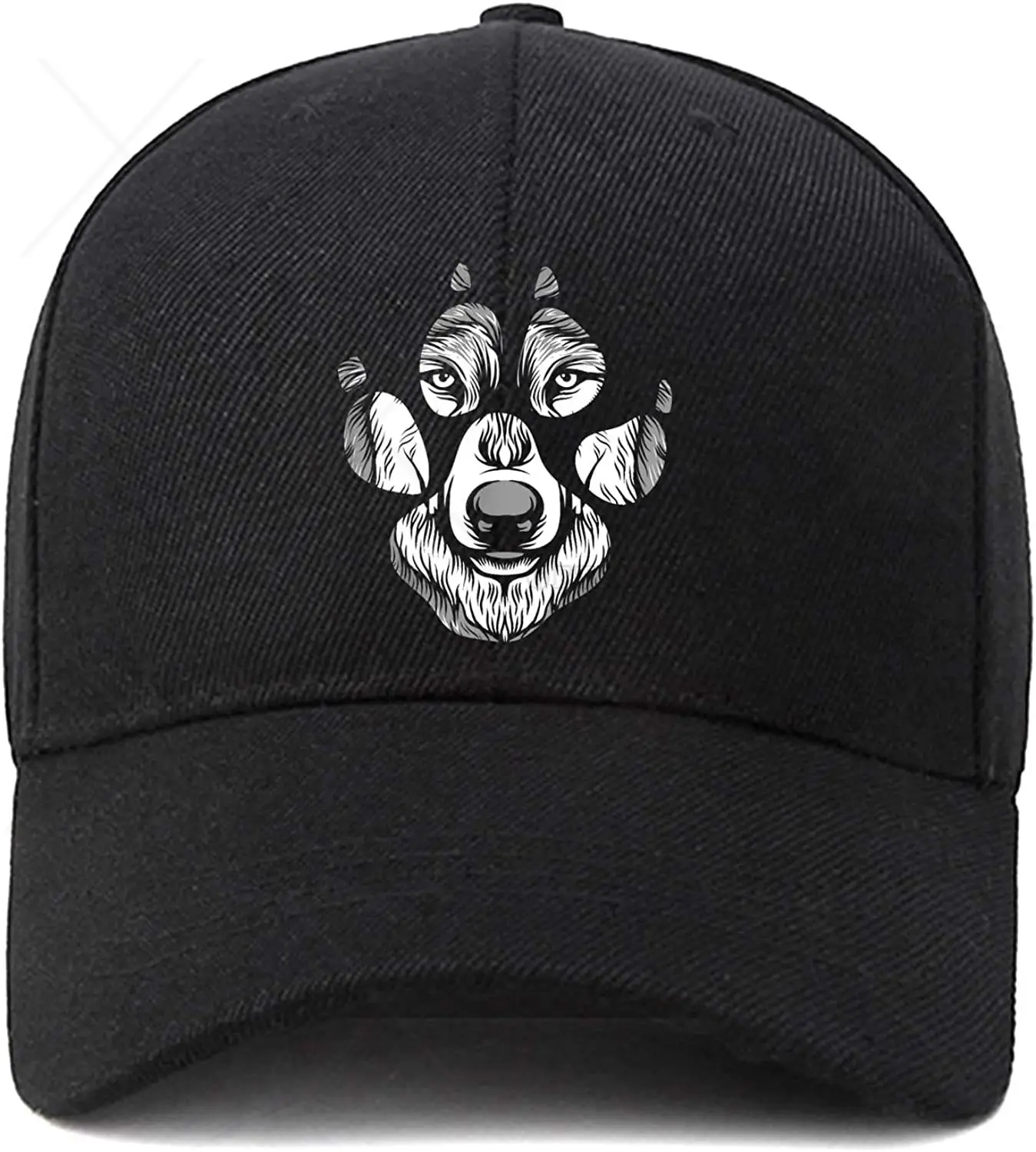 Wolf Paw Baseball Cap Adjustable Dad Hat Unstructured Cotton Hat Mens Cap Polyester Adult Unisex Four Seasons Casual Snapback