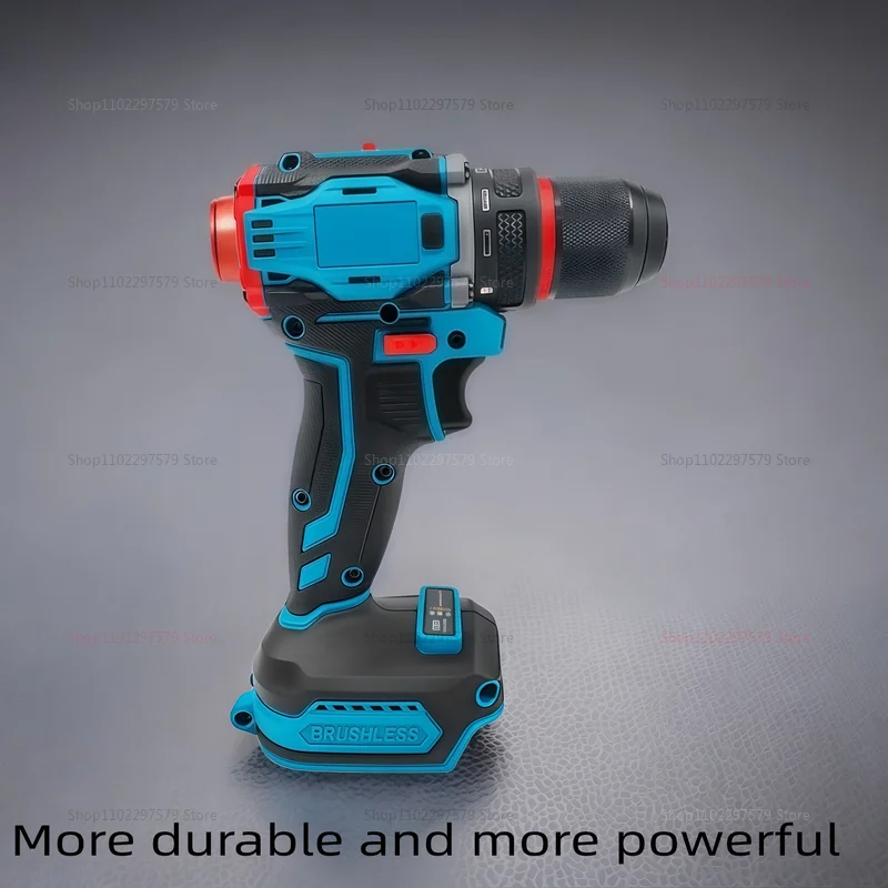 10 مللي متر مفك مثقاب كهربائي بدون فرشاة 2-Speed اللاسلكي تأثير أداة السلطة للمنزل GarageDIY18V بطارية متوافقة مع لا بطارية