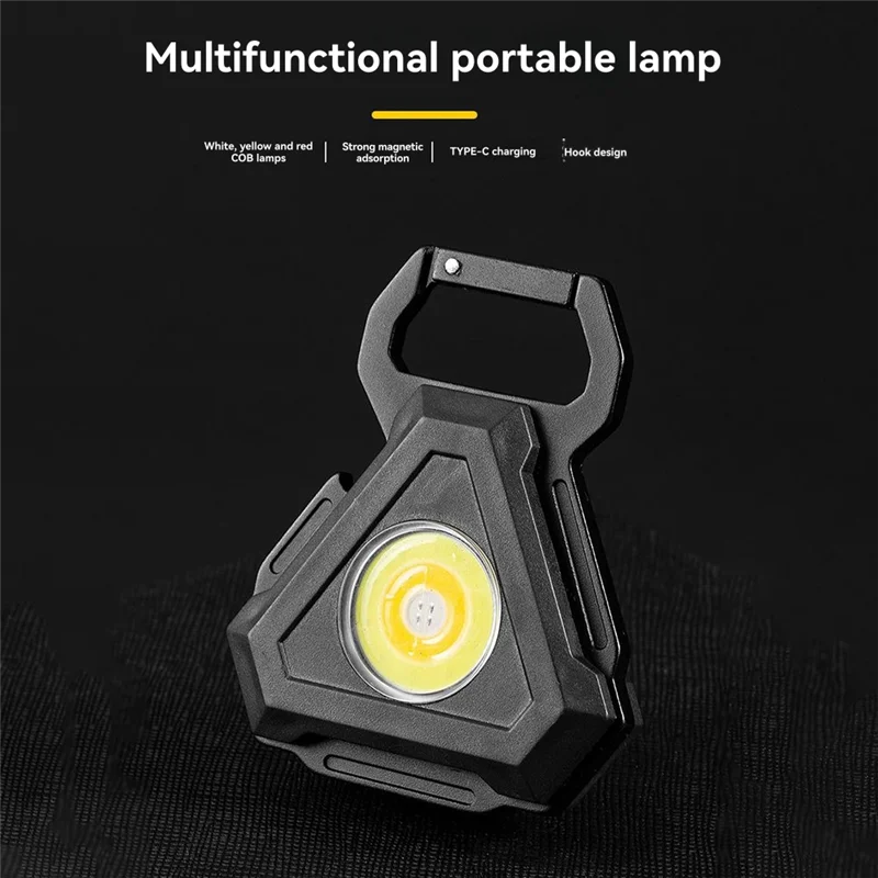 

AA46 HOT-Mini COB фонарик супер яркий брелок для ключей уличный аварийный карманный светильник для кемпинга с хвостовым магнитным крючком