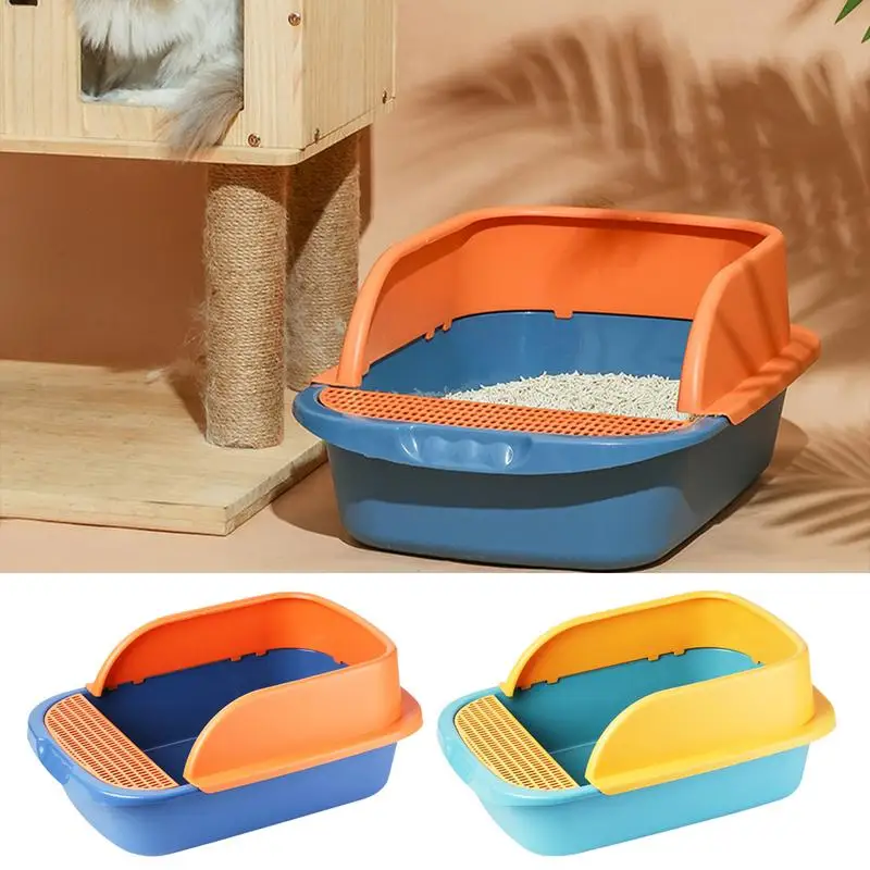 

Cat Litter Tray Open Cat Litter Box Fold Cat Litter Box Cat non stick Litter Pan with scoop Dog Toilet Tray Cat Litter Container