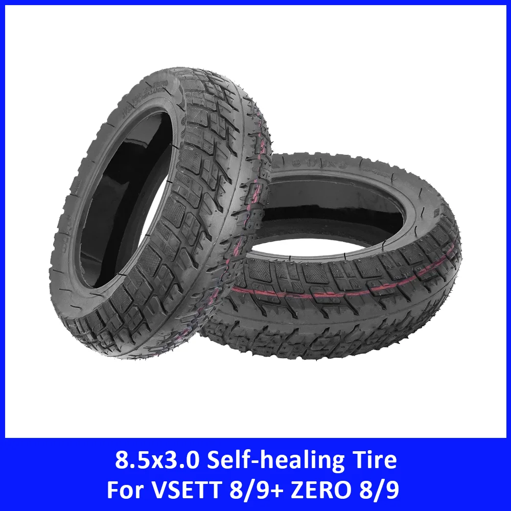 

8.5x3.0 Self-healing Off-road Tire for VSETT 8/9+ ZERO 8/9 Kukirin G2 Pro Self-repair Glue Tubeless Tyre Scooter Accessories