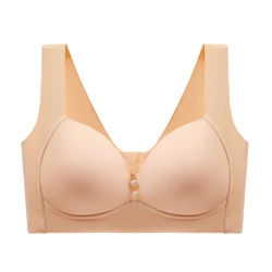 Women's Bra Large Size Seamless Underwear Back Shaping Pull-up Support Push up Breast Holding Wireless comfortable bralette 115E