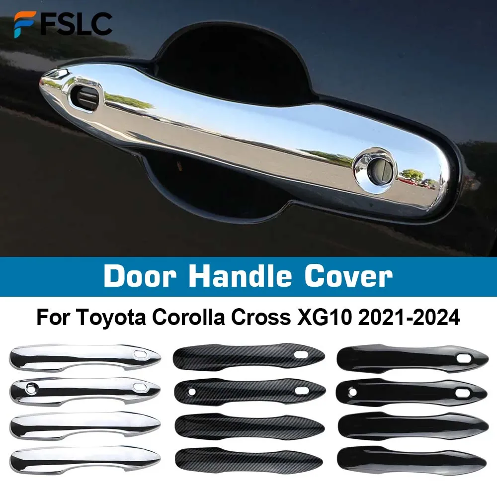 

Door Handle Cover For Toyota Corolla Cross XG10 2021 2022 2023 2024 Decoration Sticker 4Pcs Trim Styling Exterior Accessories