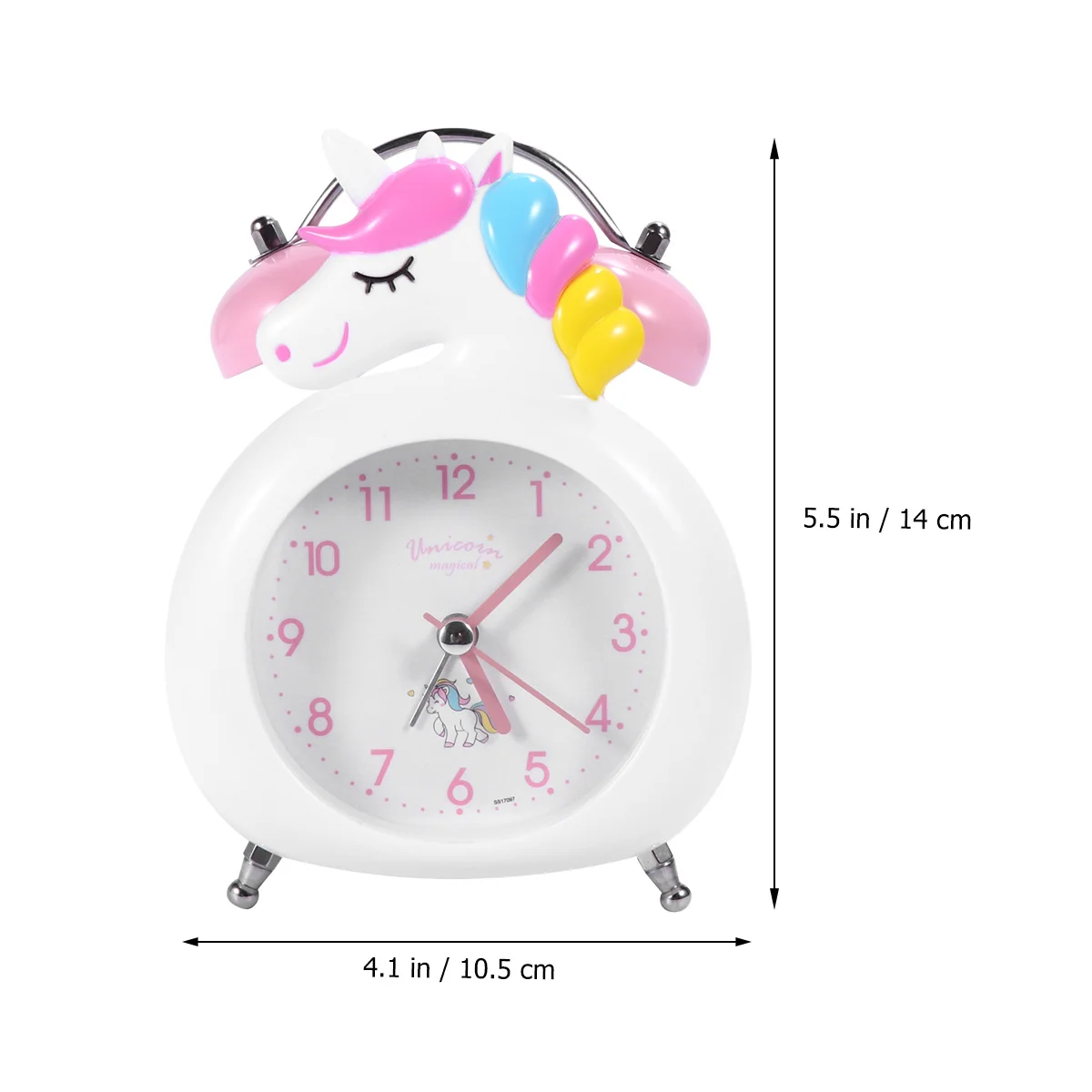 

Unicorn Alarm Clock Exquisite Workmanship Table Display Clear Alarming Sound Pleasant Feeling Gift