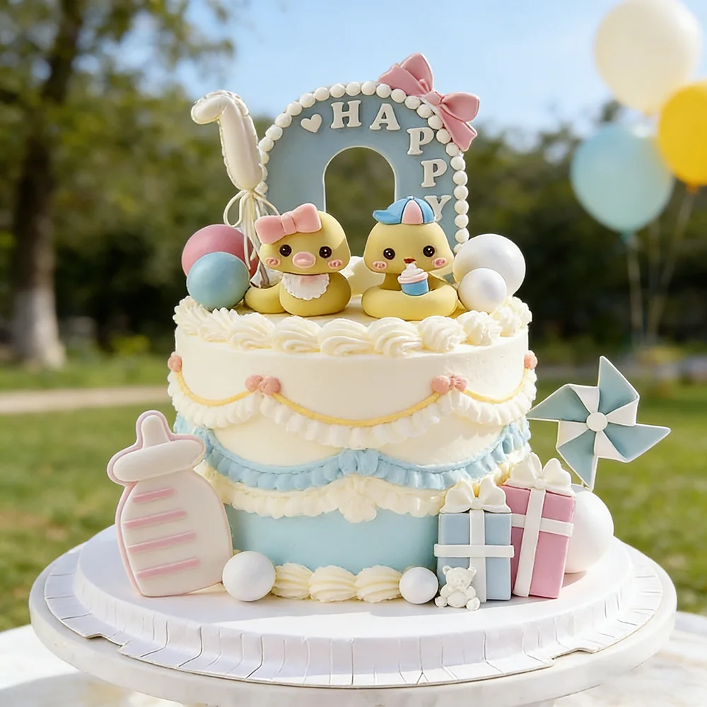 Ensemble de décorations de gâteau sur le thème des serpents pour le 1er anniversaire des enfants, le Nouvel An, la célébration du 100e jour, la fête de bébé
