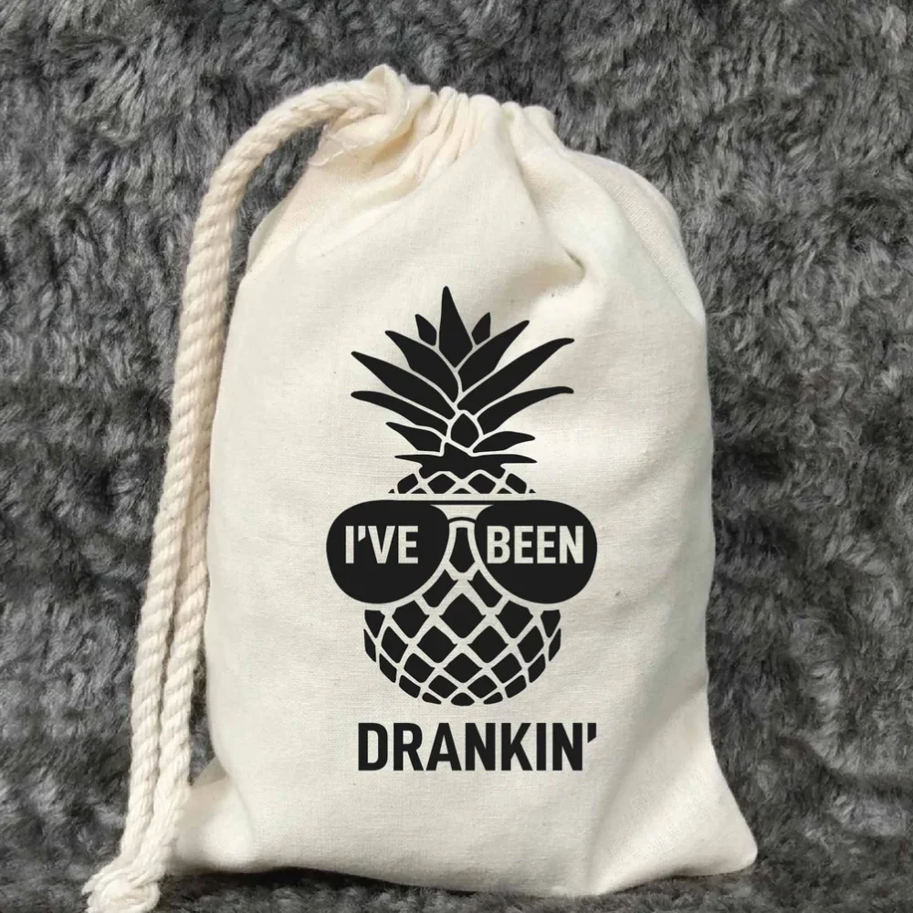 20 pcs Custom drankin Hangover Bag-Bachelorette survival kit-Just Drunk-Beach-Pineapple bachelorette-Beyonce Bachelorette Party