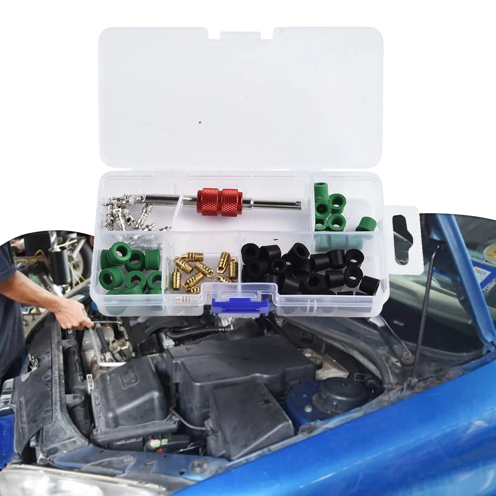 HVAC Repair Vehicle Maintenance Air Conditioning Repair Tool AC Recharge Hose Abrasion Resistance Comprehensive Auto Kit