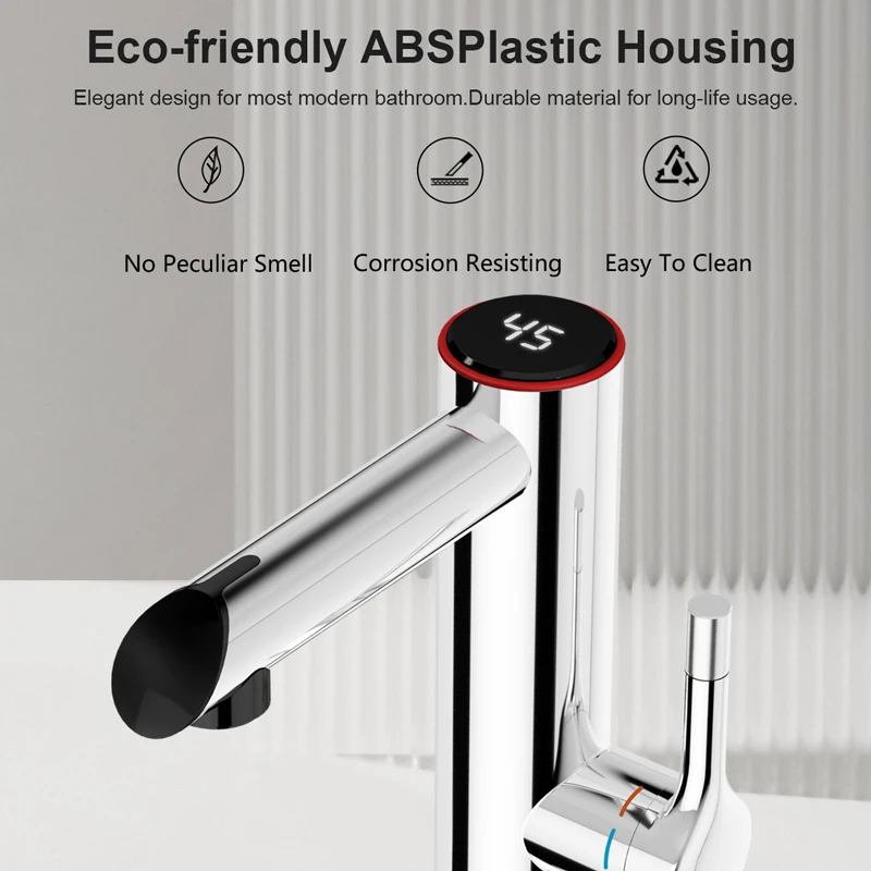 Briwellna ก๊อกน้ำร้อนทันที pemanas Air listrik 220V เครื่องทำน้ำอุ่นสมาร์ทก๊อกน้ำไฟฟ้าไม่มีถัง