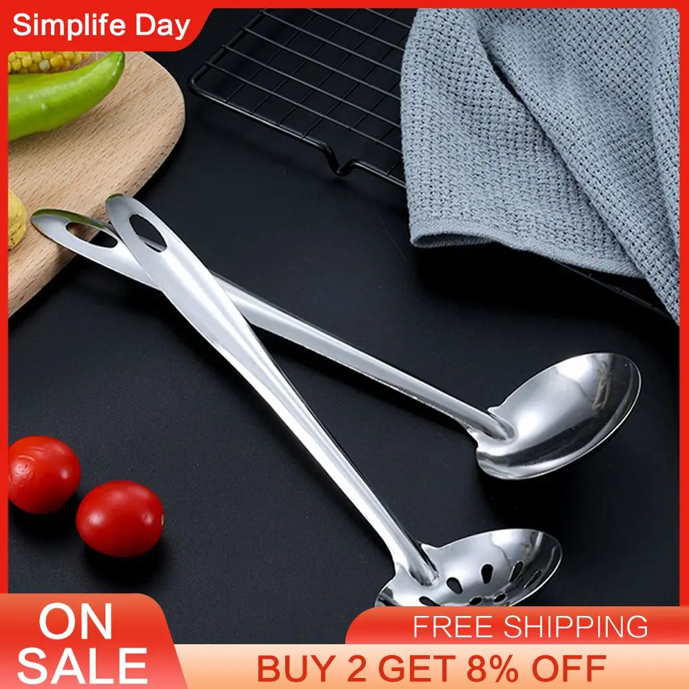 Soup Spoon Versatile High-quality Stainless Steel Dining Tools Hot Pot Cutlery Public Dining Budget-friendly Stainless Steel