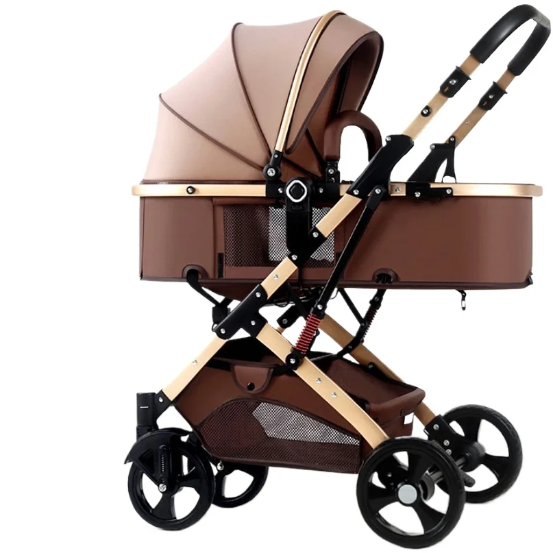 

2 in1 Baby stroller can sit and lie down lightweight two-way high landscape folding shock-absorbing