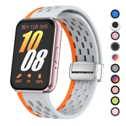 Bracelet For Samsung Galaxy Fit 3 Strap smartwatch Accessories Magnetic wrist belt Breathable Silicone Correa Galaxy Fit3 band
