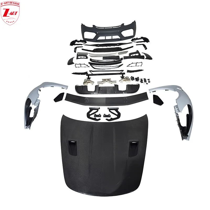 

Z-ART 718 PP+Dry Carbon Fiber Body Kit for Porsche 718 GT4RS Body Kit for Porsche Boxster Cayman 2016+ GT4 RS