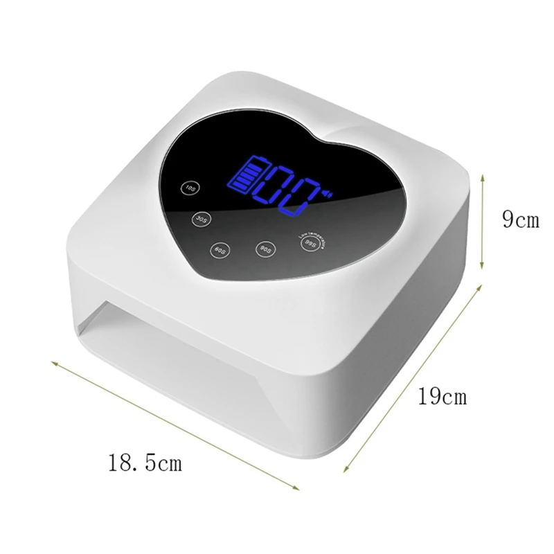 Nail Art Lamp Automatic Sensor LCD Display UV LED Nail Phototherapy Machine Lamp AU Plug