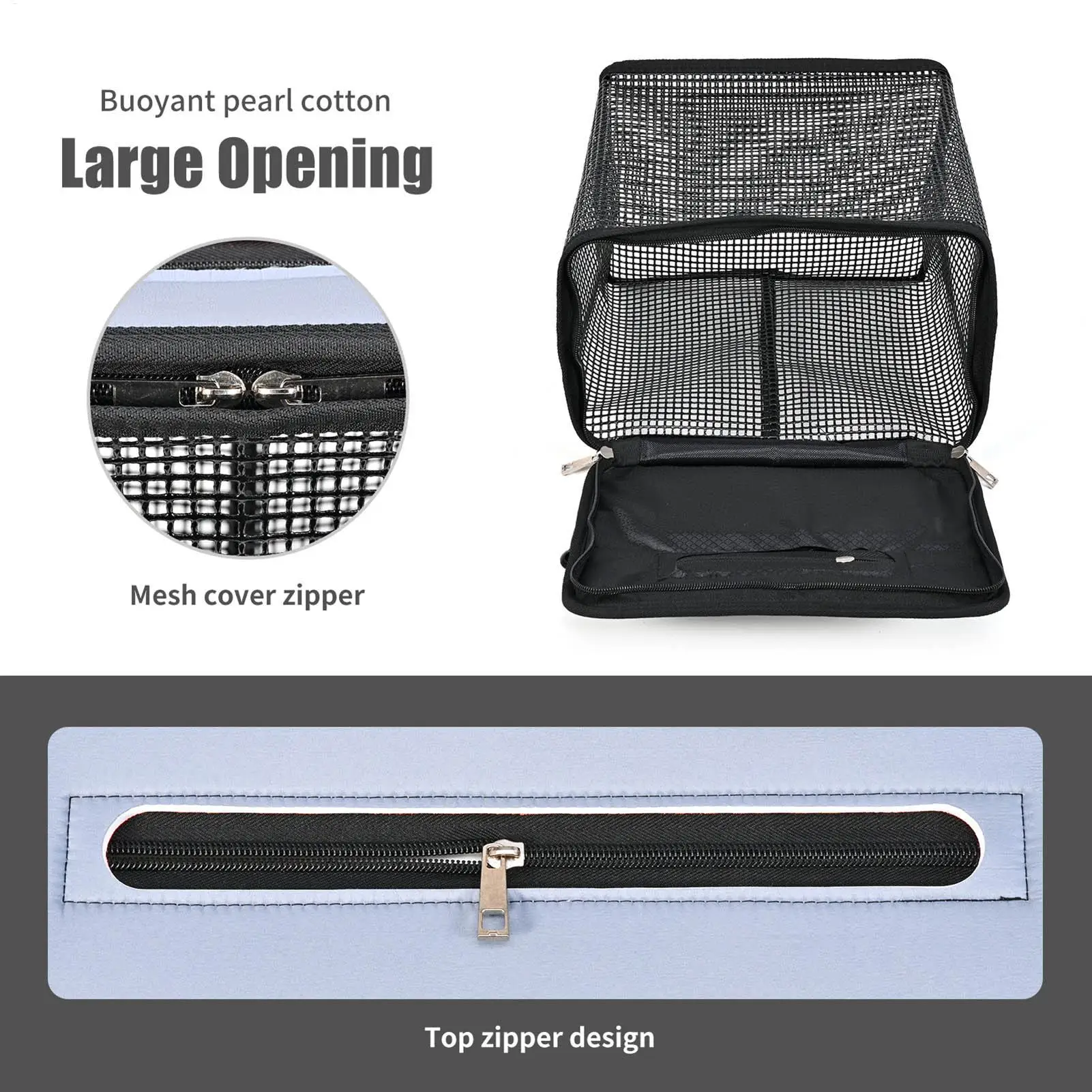 Fish Basket Large Floating Fishing Basket Mesh Net Compact Holder For Crabbing Kayak Boat Camping Outdoor Activities