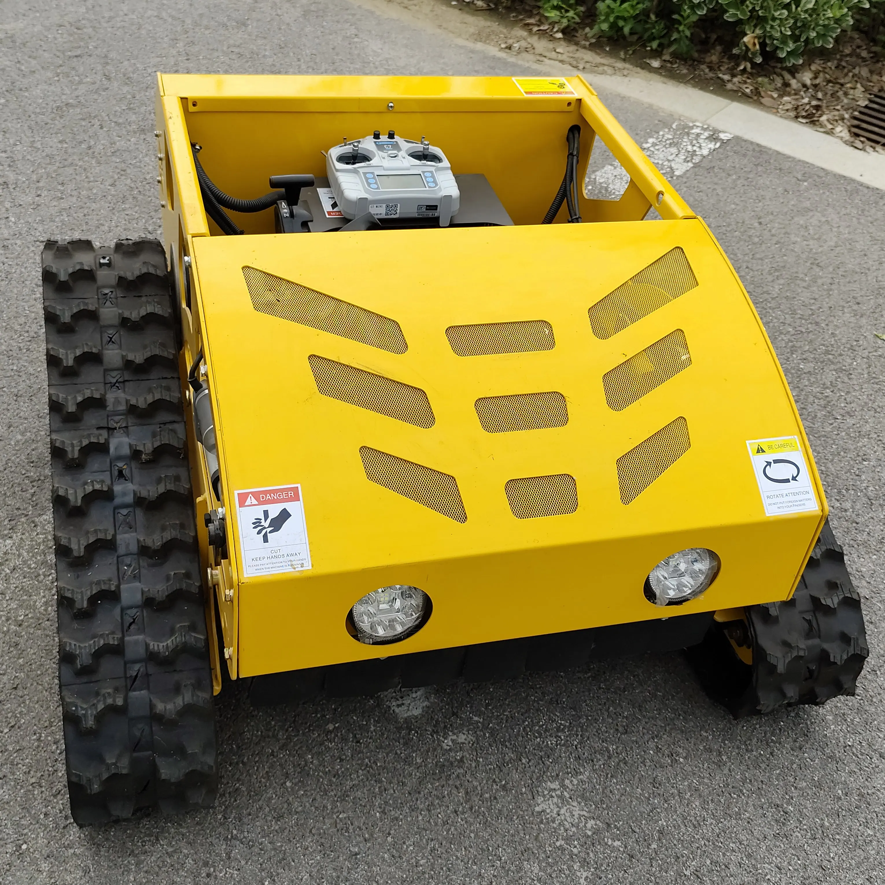 

Updated 9.5hp Automatic Lawn Mower Remote Control Field Grass Cutter Weeding EPA Machine