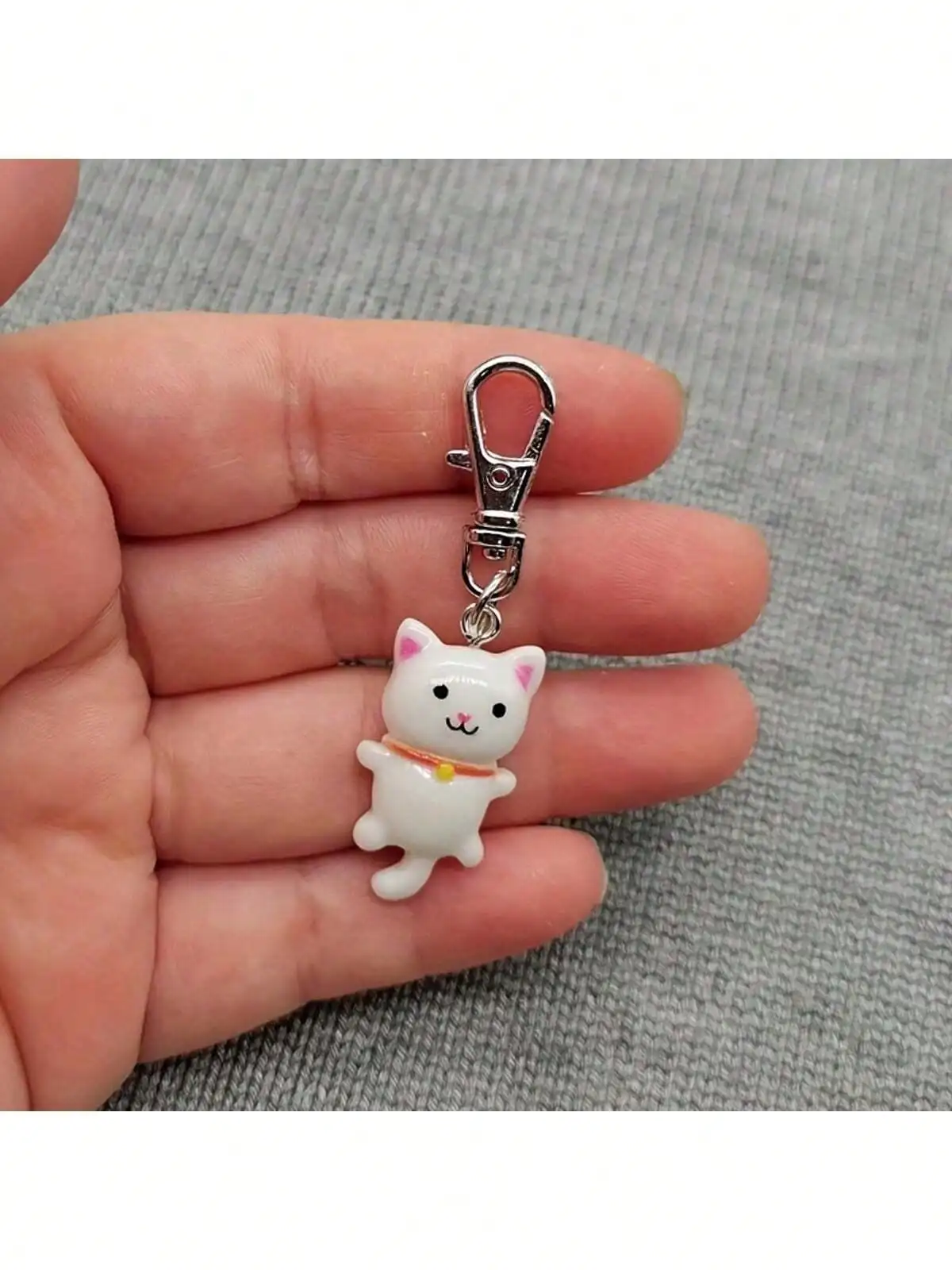 7pcs Cat Keychain For Men And Women Cartoon Accessories Durable Keyring With Lobster Clasp Decorative Gift For Bags Car Keys - AliExpress 36 - Image 4