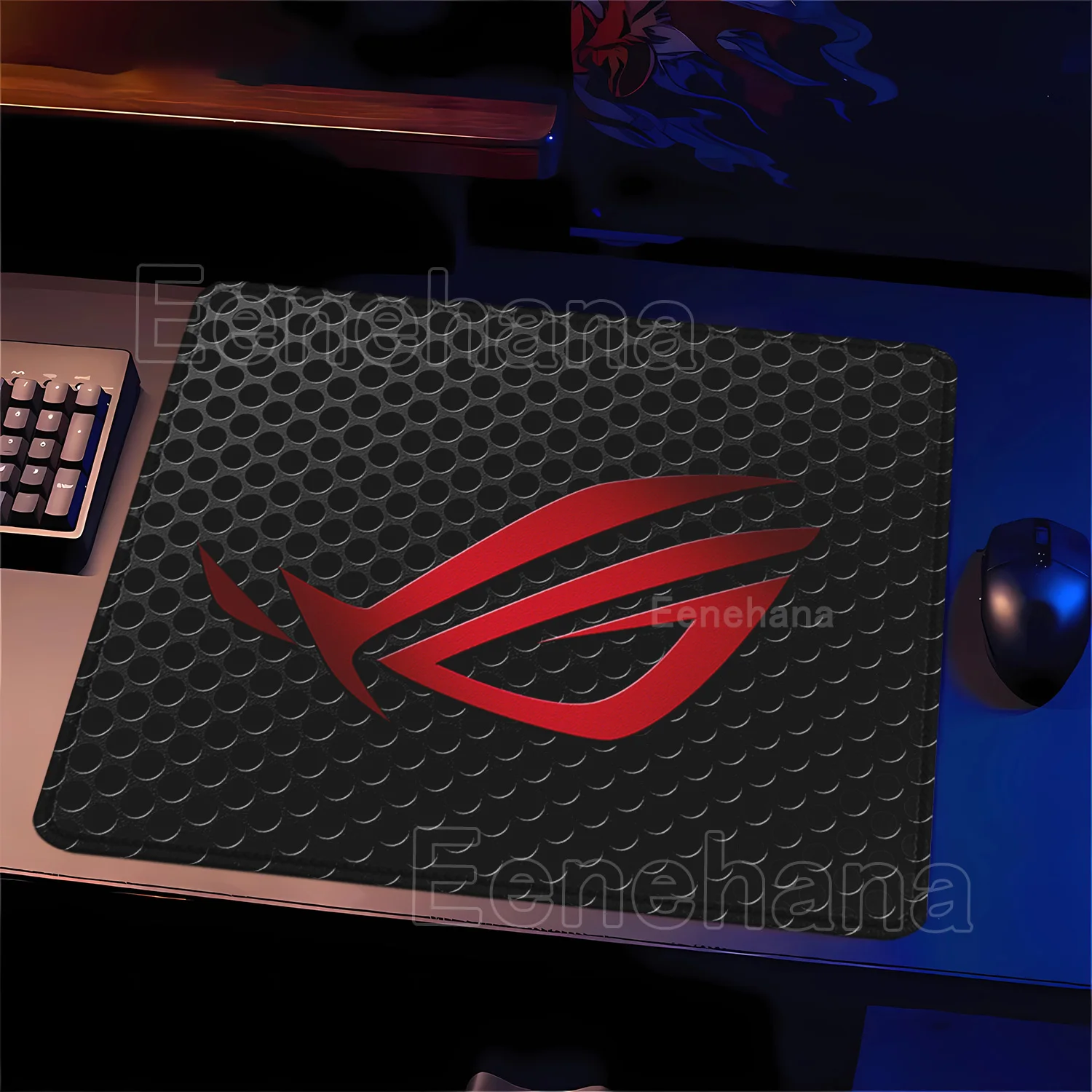 A-ASUS R-ROG Game E-sports Mousepad Small Size Home offices accessories Mouse Pad Anti-slip Rubber overlock keyboard Desk Mats