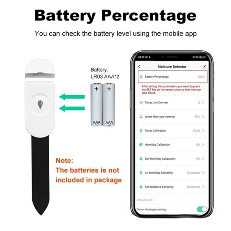 

B21B Tuya датчик влажности почвы, тестер температуры и влажности в саду, автоматический детектор орошения для домашнего помощника Z2M