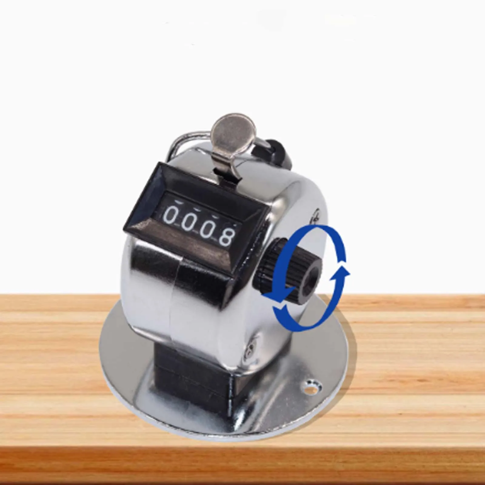 4 Digit Number Metal Manual Tally Counter, Pressing Mechanical Counters Clickers Pitch Counter for Coaching, Fishing, Golf