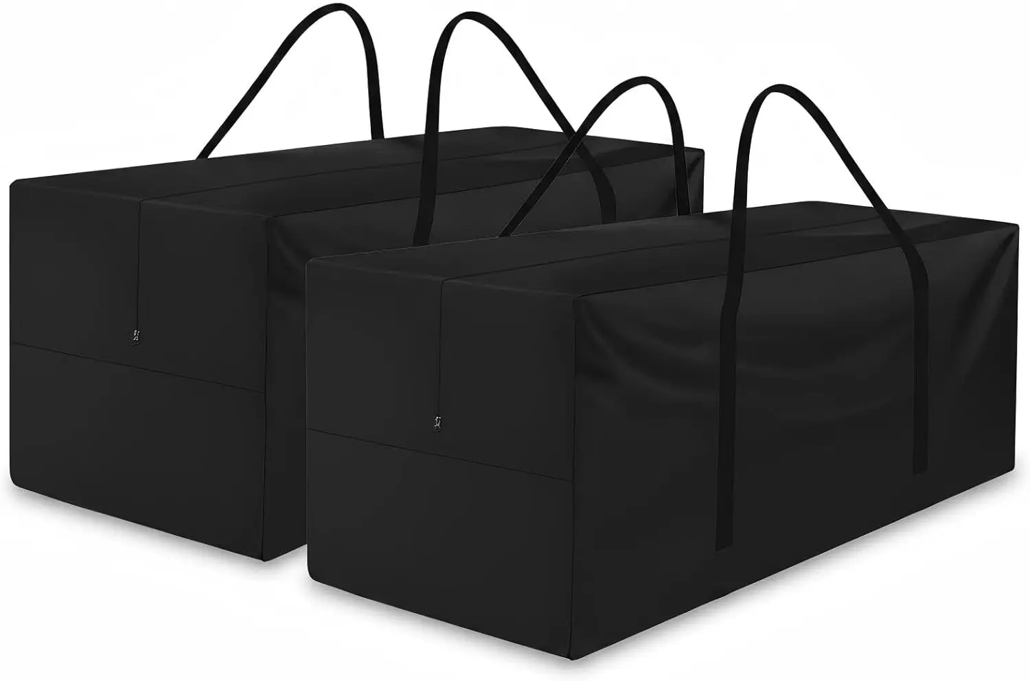 Bolsa de almacenamiento para cojines de patio de 68 pulgadas de largo x 30 pulgadas de ancho x 20 pulgadas de alto, impermeable con cremallera y asa, paquete de 2
