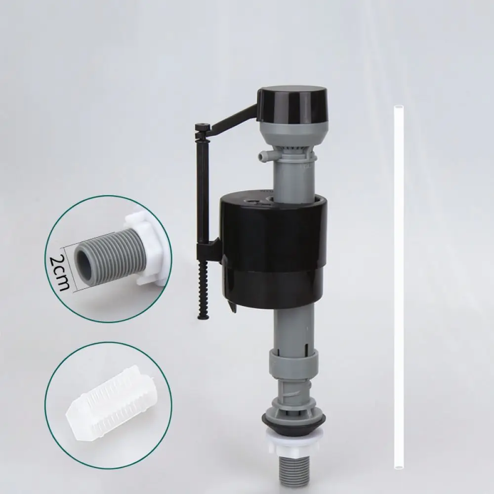 Adjustable Toilet Fill Valve Bottom Entry Replacement Kit Silent Operation Needle Valve For Standard Flush Toilets