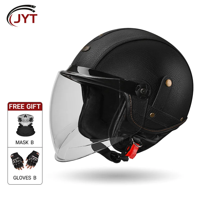 

Reliable All-Round Protection 3/4 Open Face Motorcycle Helmet with Reinforced Housing DOT Certified for Safe Journey Four Season