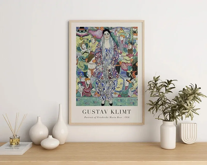 Fulfillment The Dancer Hygeia Gustav Klimt Exhibition Poster Canvas Painting Vintage Gallery Wall Art Picture Modern Home Decor