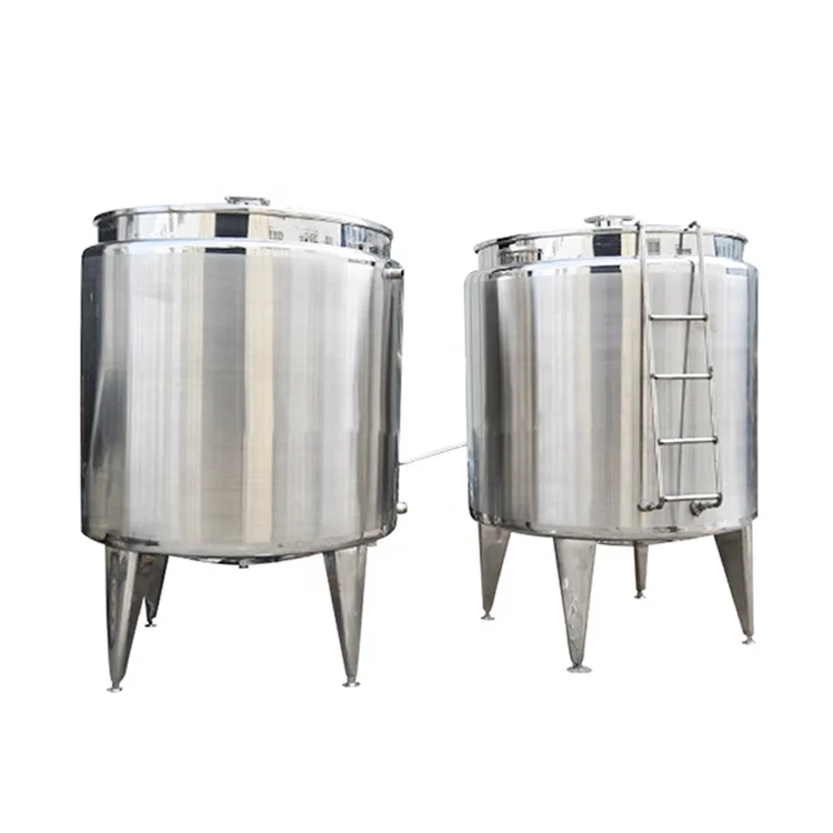 Stainless Steel Mixing tank Aseptic Cooking Oil Storage tank Chemical Storage Equipment with Thermometer Level Controller Scale