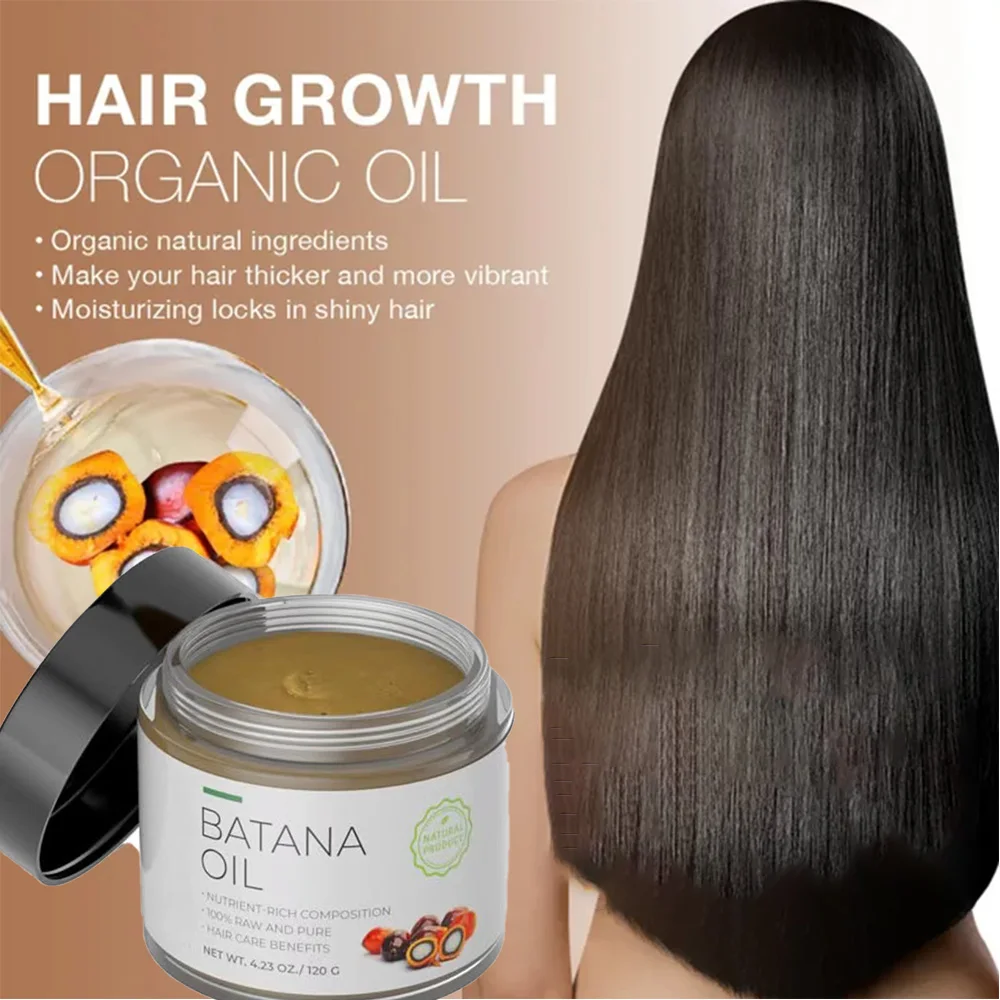 120g Batana Hair Oil Strong Hair Growth Oil Massage Batana Hair Care Anti Hair Break Hair Regrowth Thicker Hair Care Growth