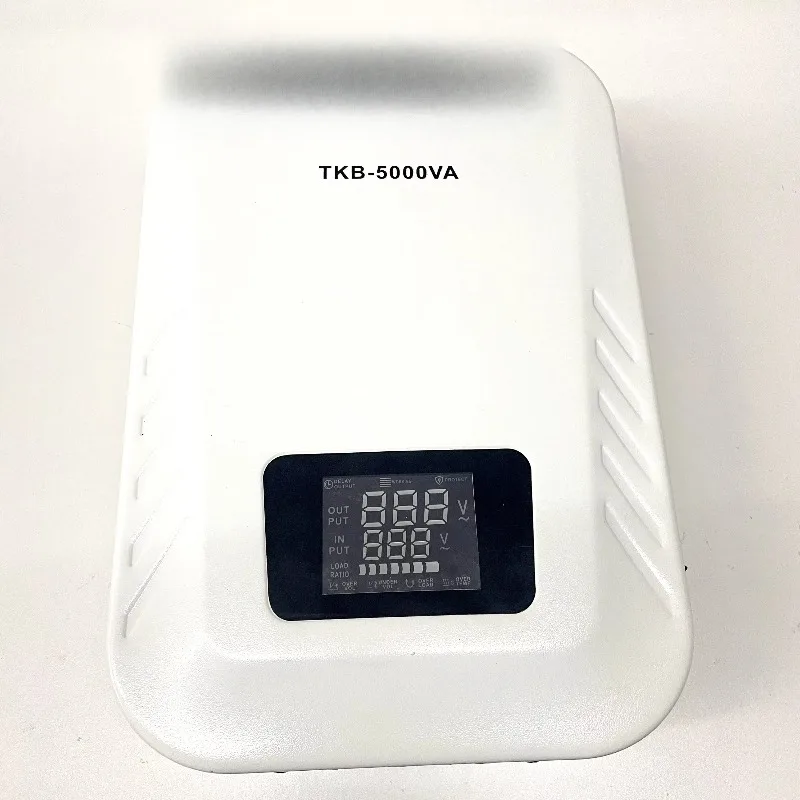 Automatic 230V AC voltage regulator 2Kva 3000VA 5000VA 10Kva power supply Wall-mounted SVC with LCD air conditioner