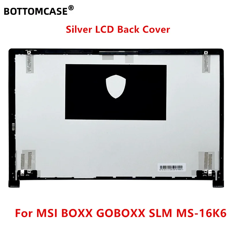 Imagem -02 - Bottomcase Novo para Msi Boxx Goboxx Slm Ms16k6 Lcd Capa Traseira Case Superior Prata 3076k6a111