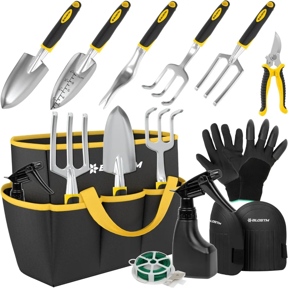 

Gardening Tool Set – 11 Piece Gardening Kit, Heavy Duty Adults Gardening Kit with Waterproof Carry Bag, Ergonomic Handles
