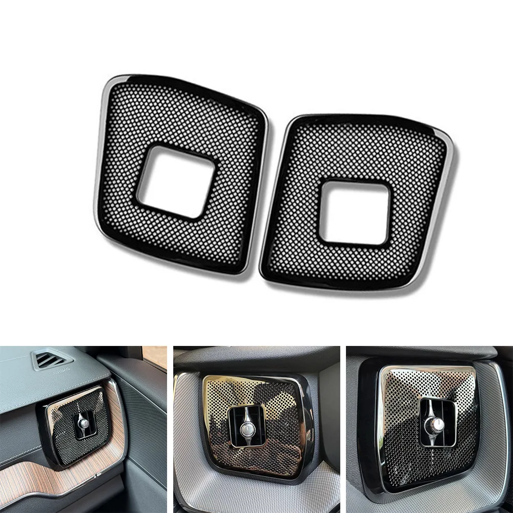 2 Piece Stainless Steel Car Air Outlet Dustproof Cover for Volvo For XC60 2018 to 2026 Compatible Vent Protection Accessory