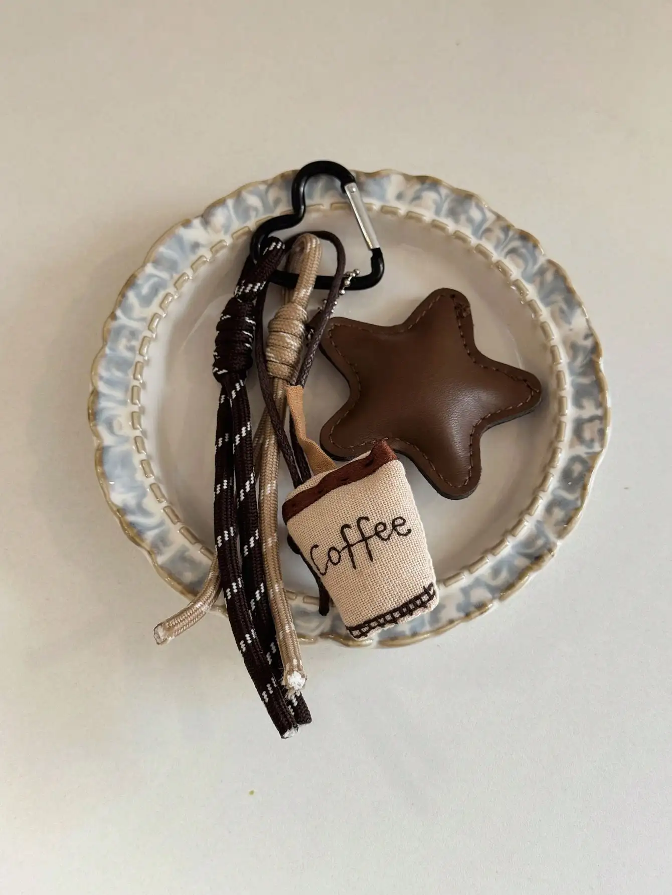 Fashionable & Unique Coffee Star Knot Bag Charm/Pendant Keychain Travel Portable Lightweight Durable Stylish For Home For Outdoor Daily Use Summer sg260813202680836576333