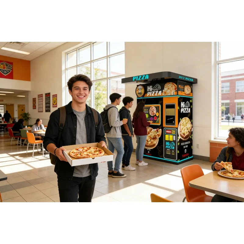 Pizza-vending-machine Pizza Making Vending Machine Fresh Hot Food Outdoor Vending Machine for Pizza Best Seller