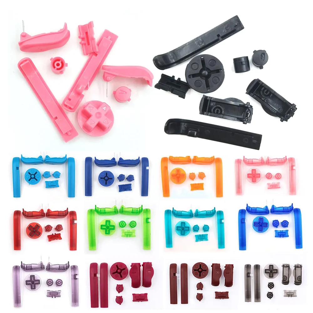 High Quality AB Colorful L R Buttons Keypads For Gameboy Advance Buttons Frame For GBA D Pads Power ON OFF Buttons