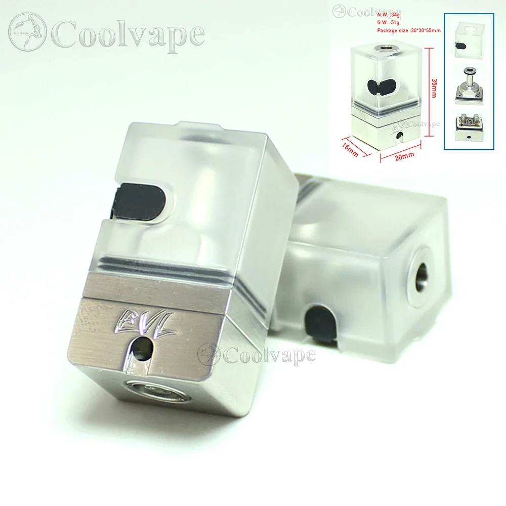 Wolfcoolvape Dot Spot RBA Bridge สําหรับ DotMod DotAIO AIO Pod โพลีคาร์บอเนตสไตล์ Vape ถังสะพานอุปกรณ์เสริมสําหรับ DotMod Pod