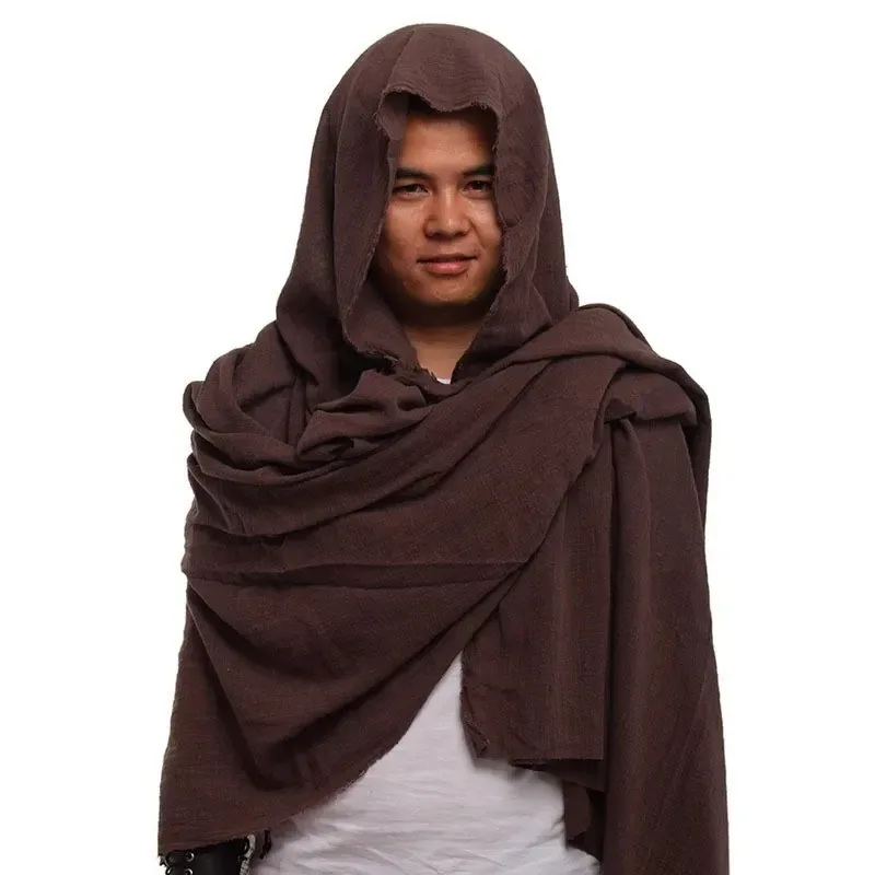 Cosplay Vintage Pirate Scarf Costumes Props Medieval Hood Cloak Halloween Carnival Dress Up Party Mittelalter Shoulder AHKT5467D