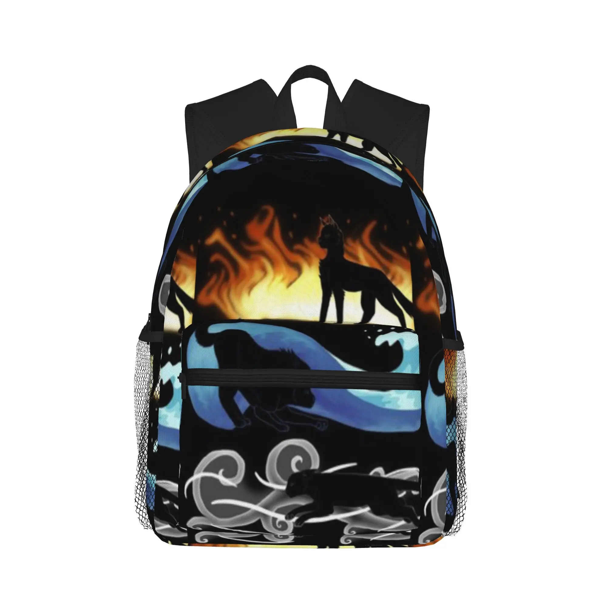 Four Elements  Four Cats  Casual Backpack for Students and Adults Feminina backpack