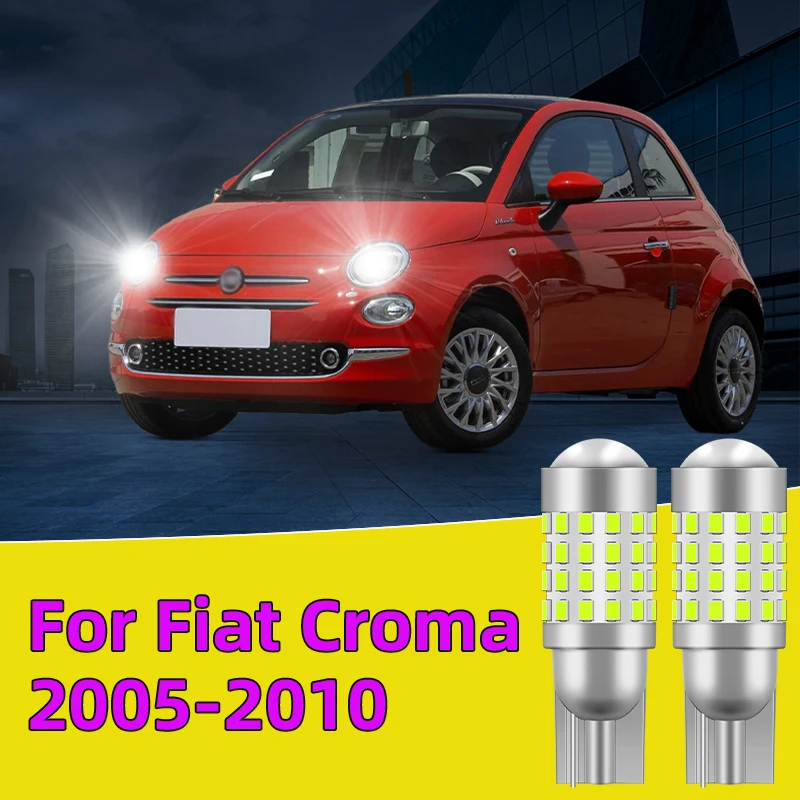 

2PCS For Fiat Croma 2005-2010 Car T10 Led Traffic Bulb width light side marker position Signal Lamps 12V24V Clearance Lights